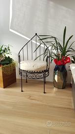 poltrona in ferro battuto 