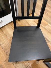 Sedie ikea legno nere