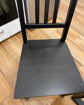 Sedie ikea legno nere