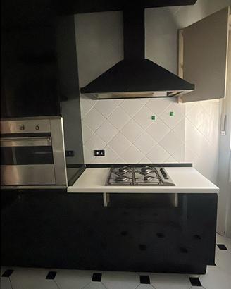 Cucina smaltata nera bianca
