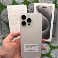 iPhone 15 Pro Max 256gb Silver - 🔋100% 17 cicli