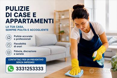 Pulizie Professionali Appartamenti, Case e Ville
