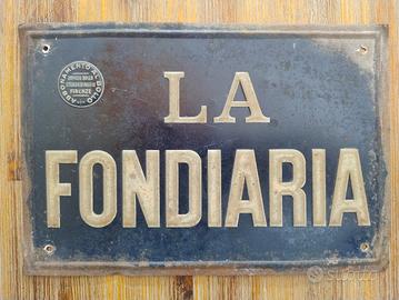 Targa incendio di ASSICURAZIONI 