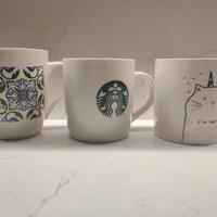 3 tazze colazione in ceramica