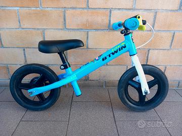 Bicicletta senza pedali 10" - Balance bike azzurra