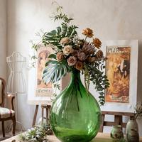 Autentica Damigiana Vintage in Vetro Soffiato