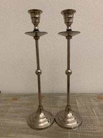 Coppia Candelabri in stile silver
