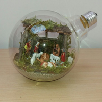 Presepe natività in lampadina