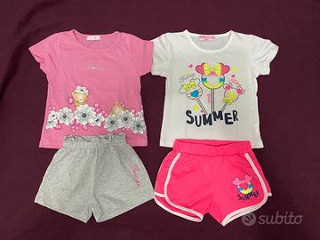 Set 2 completi coordinati bambina taglia 36 mesi