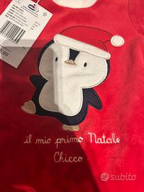 Tutina di natale con bavaglino