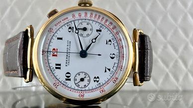 Eberhard & Co. Rare Vintage Oversized 18kt Gold