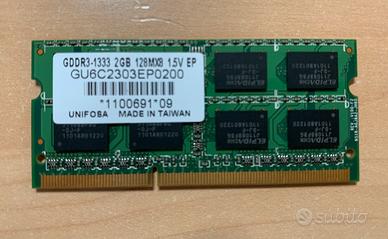 Memoria Ram Unifosa 2GB DDR3