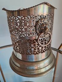 Portabottiglie vintage in argento placcato