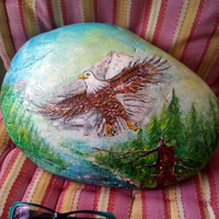 Dipinto a mano su pietra naturale