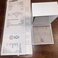 COLLANA DIAMANTE PUNTO LUCE, 3.03ct VS1, E