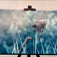 Quadro fotografico 30x45 "ghiandaia in volo"