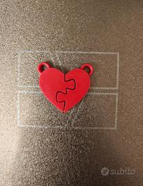 ciondolo cuore puzzle 