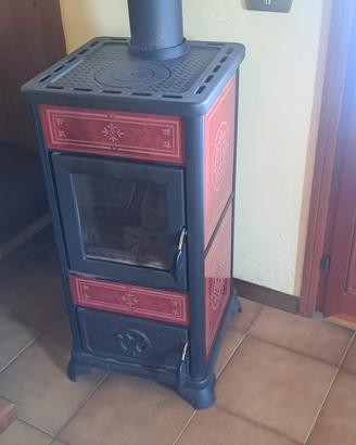 Stufa legna edil-kamin con tubisteria