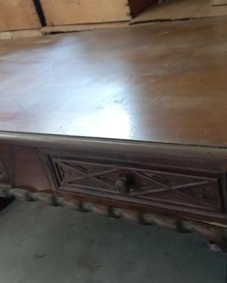 scrivania in stile rinascimento legno
