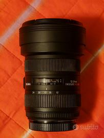 obiettivo fotografico Sigma 12-24mm f/4.5-5.6 II D