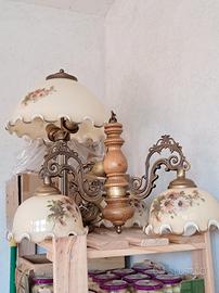 set lampadario e lampade camera da letto 