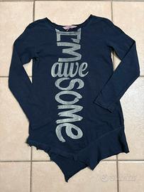 Maglia OVS I'm Awesome blu notte 9-10 anni 140 cm