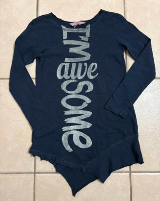 Maglia OVS I'm Awesome blu notte 9-10 anni 140 cm