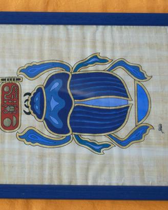 Quadro SCARABEO papiro egiziano