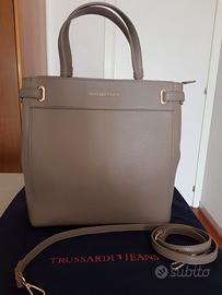 Borsa in similpelle grigio "Trussardi Jeans"