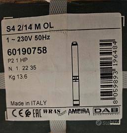 Pompa Immersione DAB S4 2/14 M OL