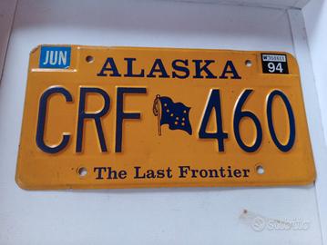 targa Stato Alaska vintage 