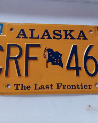 targa Stato Alaska vintage 
