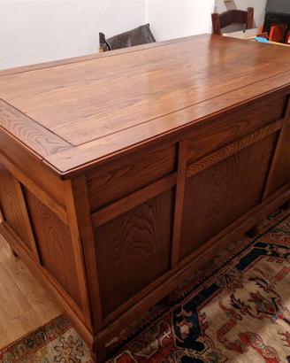 Scrivania in legno di noce anni '30