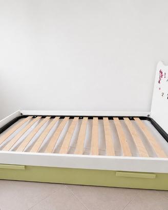 letto singolo più letto a scomparsa 