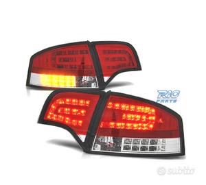 FANALI AUDI A4 B7 SEDAN 4-07 LED ROSSO CROMATO