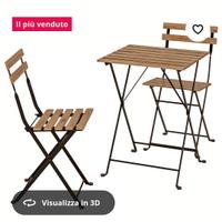 tavolino e due sedie 
