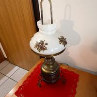 Lampada da tavolo classica vintage retro paralume