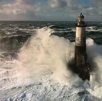 Canvas,tela, raffigurante faro/mare da ikea