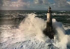 Canvas,tela, raffigurante faro/mare da ikea