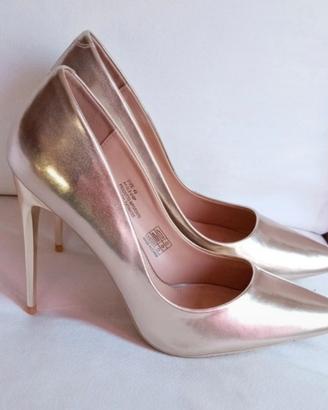 Scarpe décolleté oro