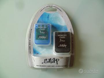 Memory Card 2x 1MB per Playstation 1 NUOVA