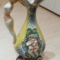 Antico e raro vaso brocca porcellana Capodimonte