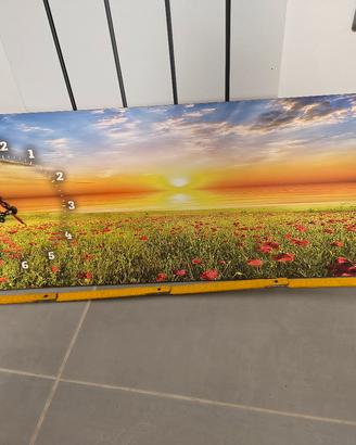 Quadro orologio da parete panoramico  tramonto
