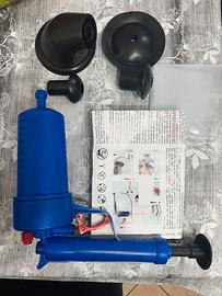 Set Pompa stura lavandino con 4 ventose