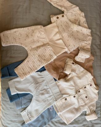 Lotto Abbigliamento Neonato 0-6 mesi- 85 pezzi