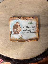 Targa decorativa Sant’Antonio da Padova