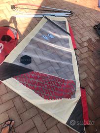 Vela  2.5mq albero e boma  windsurf
