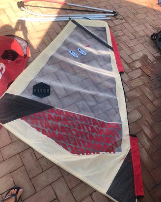 Vela  2.5mq albero e boma  windsurf