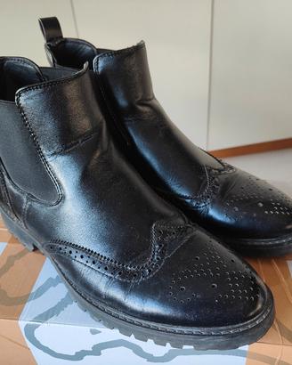 scarpe stivali uomo eleganti formali elasticizzati