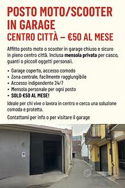 Posto Moto/Scooter in Garage - Centro Città